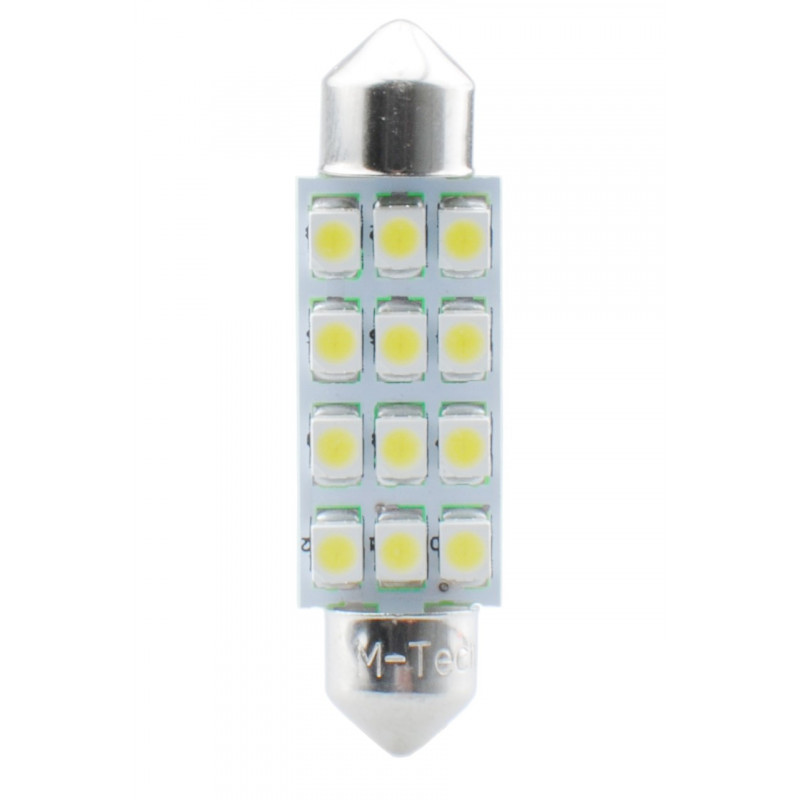 LED - Diode L030 - C5W 41mm 12xSMD3528 WeiÎ²