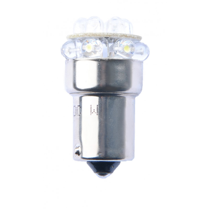 LED - Diode L039 - BA15s 12xFlux 5mm Gelb