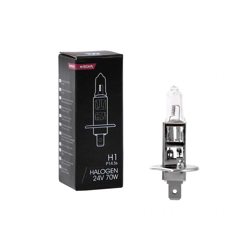 Halogenlampe M-TECH H1 70W P14.5s 24V