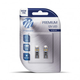 Blister 2x Diode LED L312 - W5W 8xSMD3528 CANBUS WeiÃŸ 12V