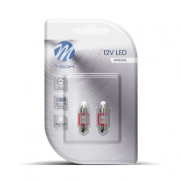 Blister 2x Diode LED L025 - C5W 31mm 2LED Rot 12V