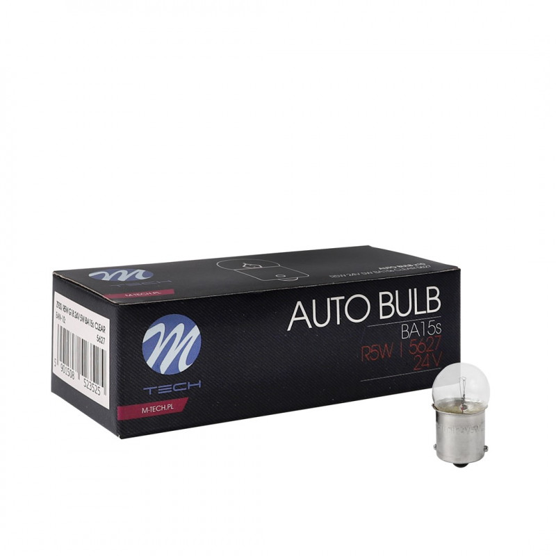 GlÃ¼hlampe M-TECH R5W G18 BA15s 5W CLEAR 24V