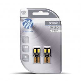 Blister 2x Diode LED L323 - W5W 4xSMD5730 CANBUS WeiÃŸ 12V