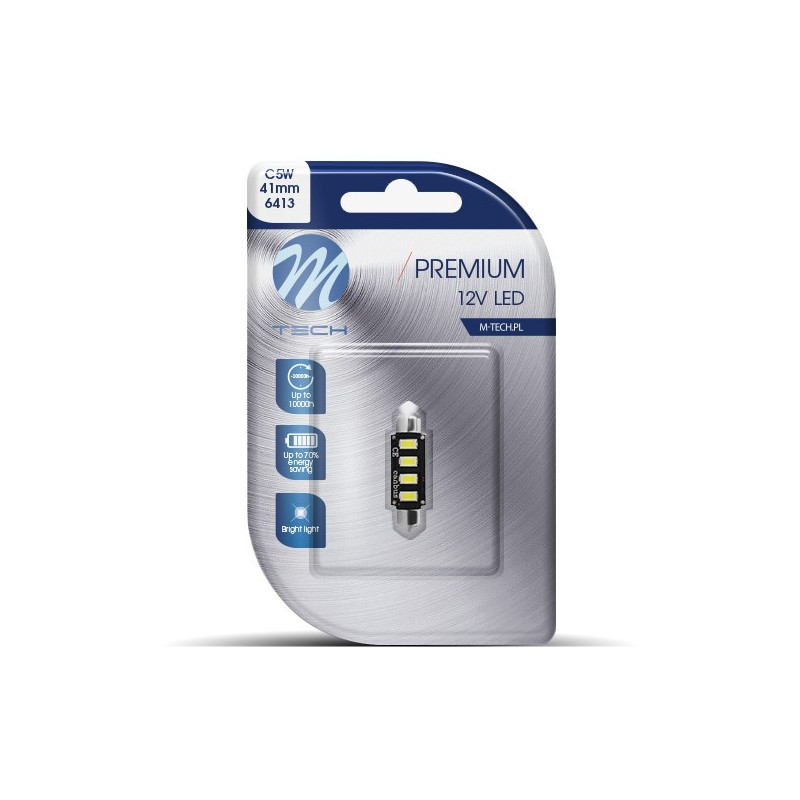 Blister 1x Diode LED L335 - C5W 42mm 4xSMD5730 CANBUS WeiÎ² 12V