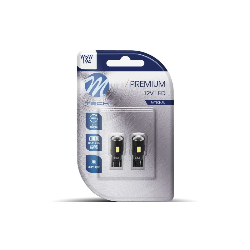 Blister 2x Diode LED L339 - W5W 6xSMD5630 Ring Linse CANBUS WeiÃŸ 12V