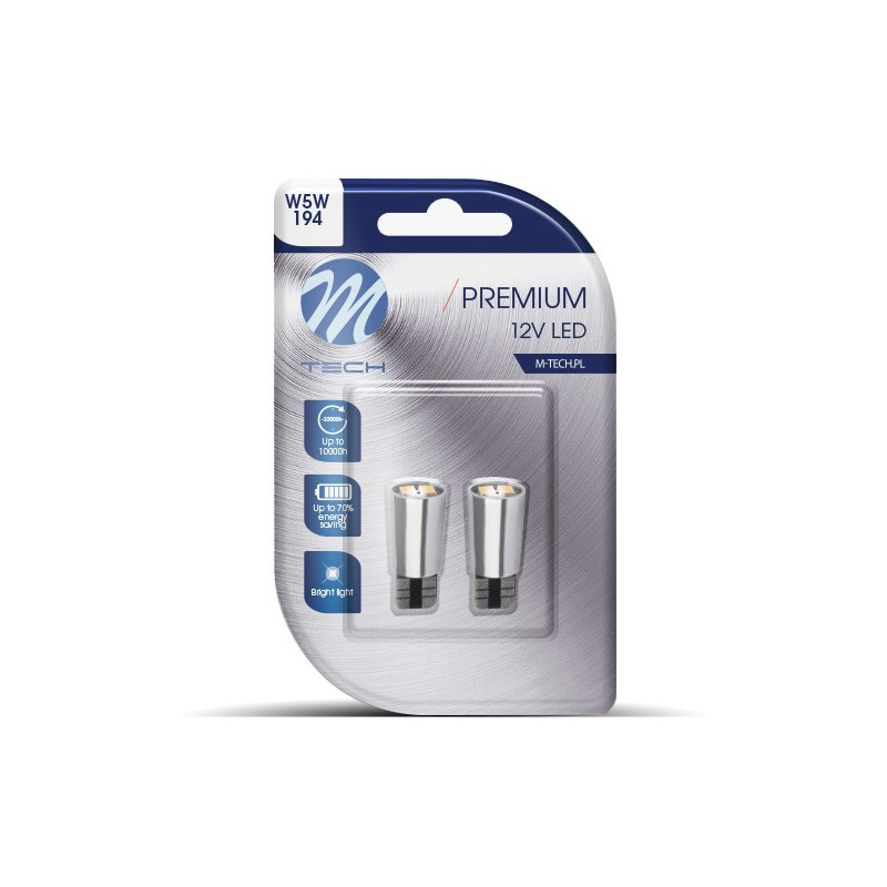 Blister 2x Diode LED L332 - W5W 2xSMD5730 CANBUS WeiÃŸ 12V