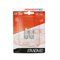Powertec Standard 5W W2,1x9,5d W5W 12V Blister 2 StÃ¼ck