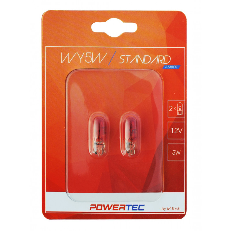 Powertec Standard W5W T10 5W  Orange 12V Blister 2 StÃ¼ck