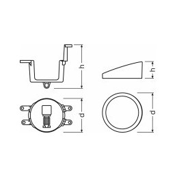 LEDRIVING FOG TY MOUNT FS1 OSRAM