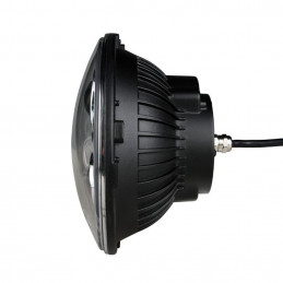 LED Headlight - Round 7" 9-36V CHROME