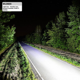 Lightbar - Double Row - Bottom Bracket 54W 9" Combo