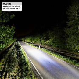 Driving Light - Double Row - Side Bracket 72W 12" Combo