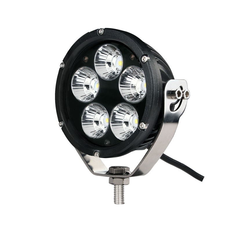 Driving Light - Side Bracket - Round Black CREE 50W 4" Spot