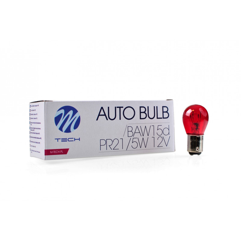 GlÃ¼hlampe M-TECH PR21/5W BAW15d 21/5W RED 12V