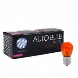 GlÃ¼hlampe M-TECH PY21W BAU15s 21W  Orange 24V