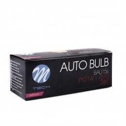 GlÃ¼hlampe M-TECH PY21W BAU15s 21W  Orange 24V