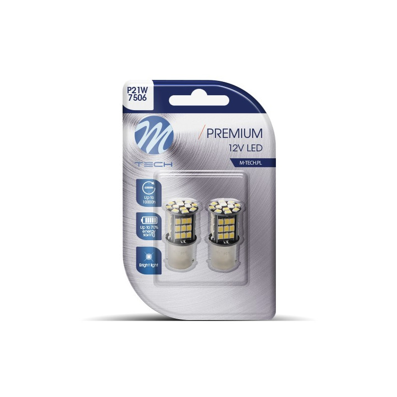 Blister 2x Diode LED L354 - BA15s 48xSMD2835 CANBUS WeiÃŸ 12V