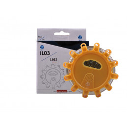 Warnlampe 12+3 LED 3xAAA  Orange