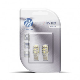 Blister 2x Diode LED L018 - W5W 9xSMD3528 Blau 12V