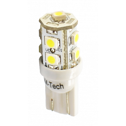 Blister 2x Diode LED L018 - W5W 9xSMD3528 Gelb 12V