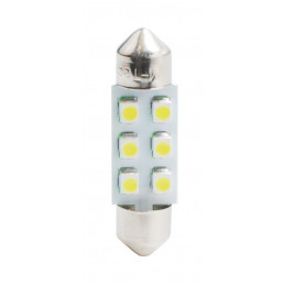 Blister 2x Diode LED L028 - C5W 36mm 6xSMD5050 Gelb 12V