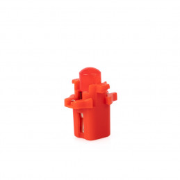 Blister 2x Diode LED L047 - B8.3d Diffusiv Rot 12V