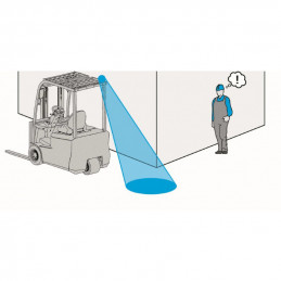 BLUE SPOT Gabelstapler Sicherheitslampe 9-80V