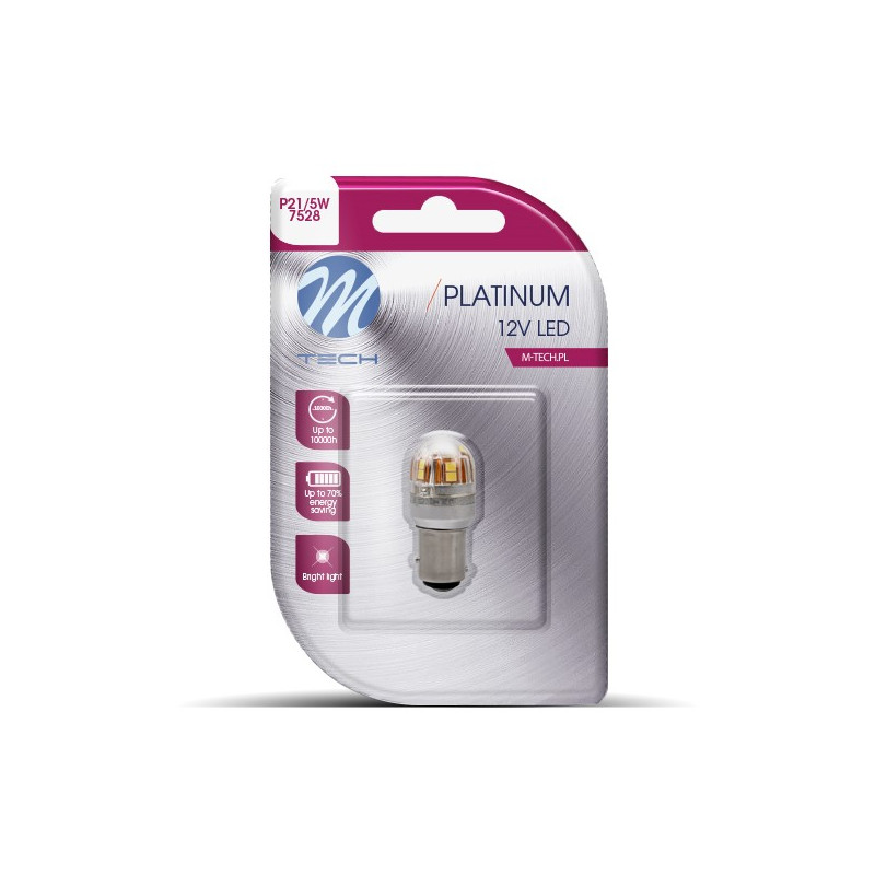 Blister 1x Diode LED L827 - BAY15d 15x2835SMD CANBUS WeiÃŸ 12-24V