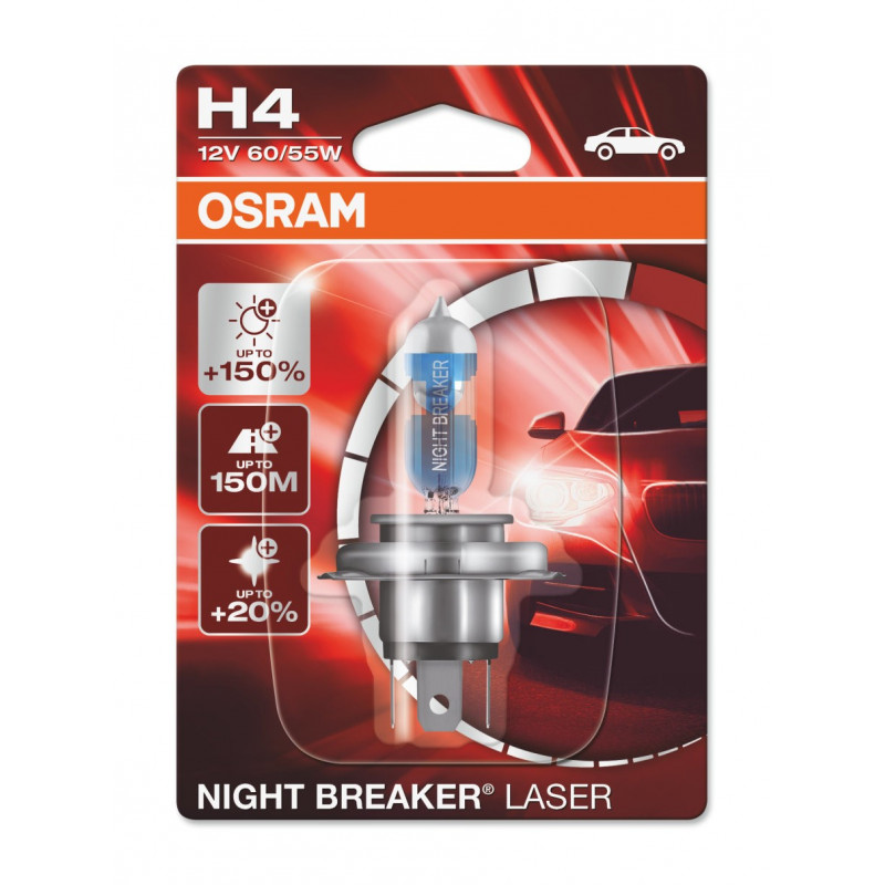 NIGHT BREAKERÂ® LASER H4 01-Blister