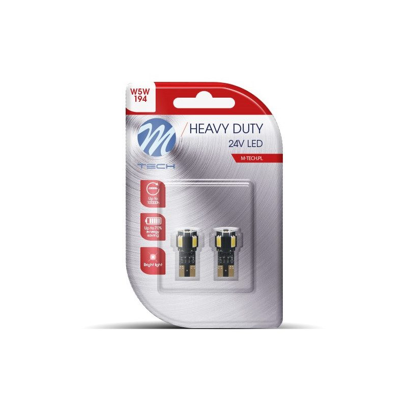 Blister 2x Diode LED L9804 - W5W 4xSMD5630 + 1xHP LED weiÃŸ 24V