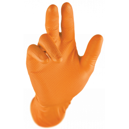 Grippaz Nitrile Fishscale 240mm 6mil 50pcs/box Orange Size L